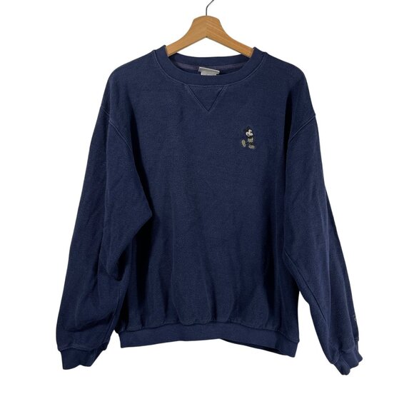 Disney Resort Unisex Mickey Mouse Crewneck Sweatshirt Blue Size M - Picture 1 of 9